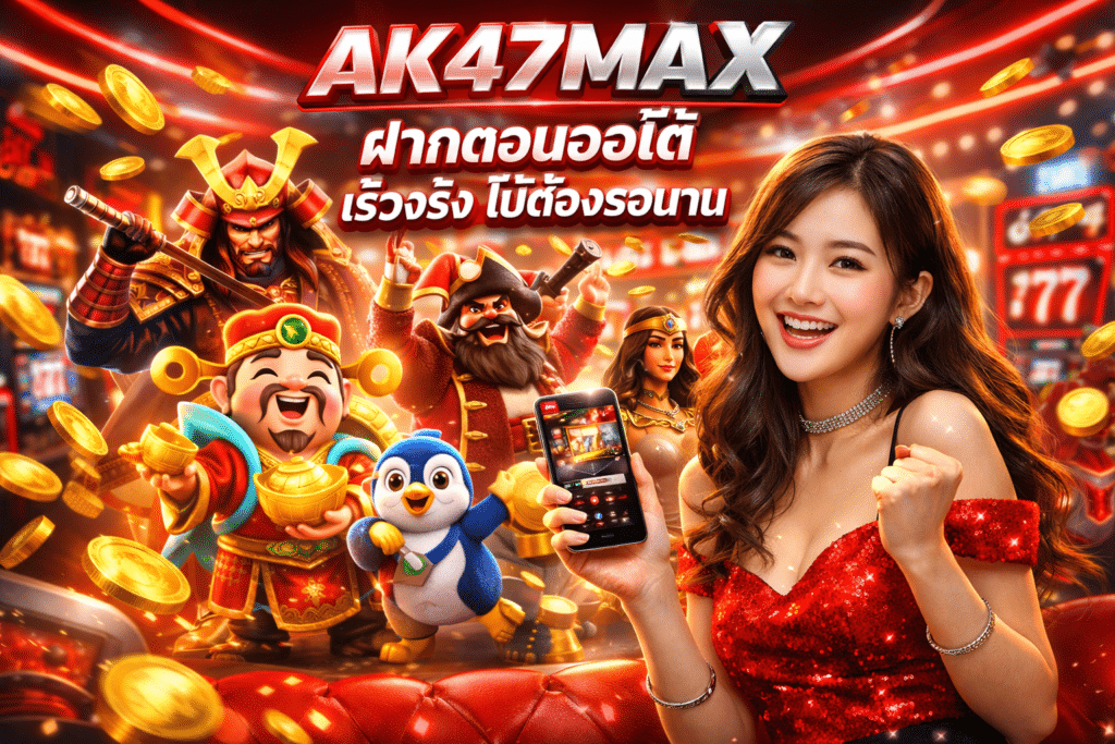 AK47MAX ฝากถอนออโต้ เร็วจริง ไม่ต้องรอนาน